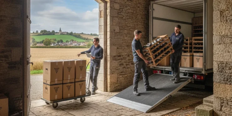demenager cave vin toute securite